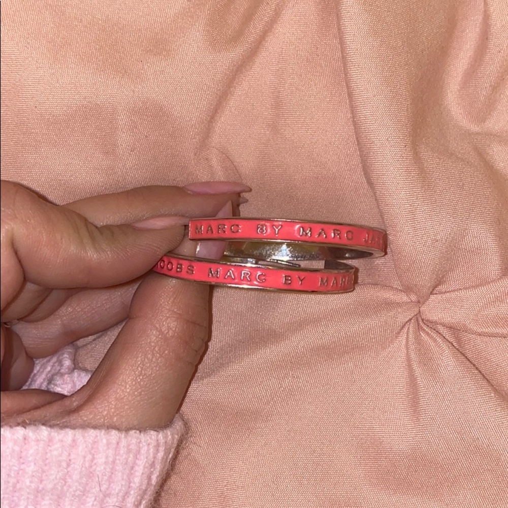 Marc by Marc Jacobs pink Hoops